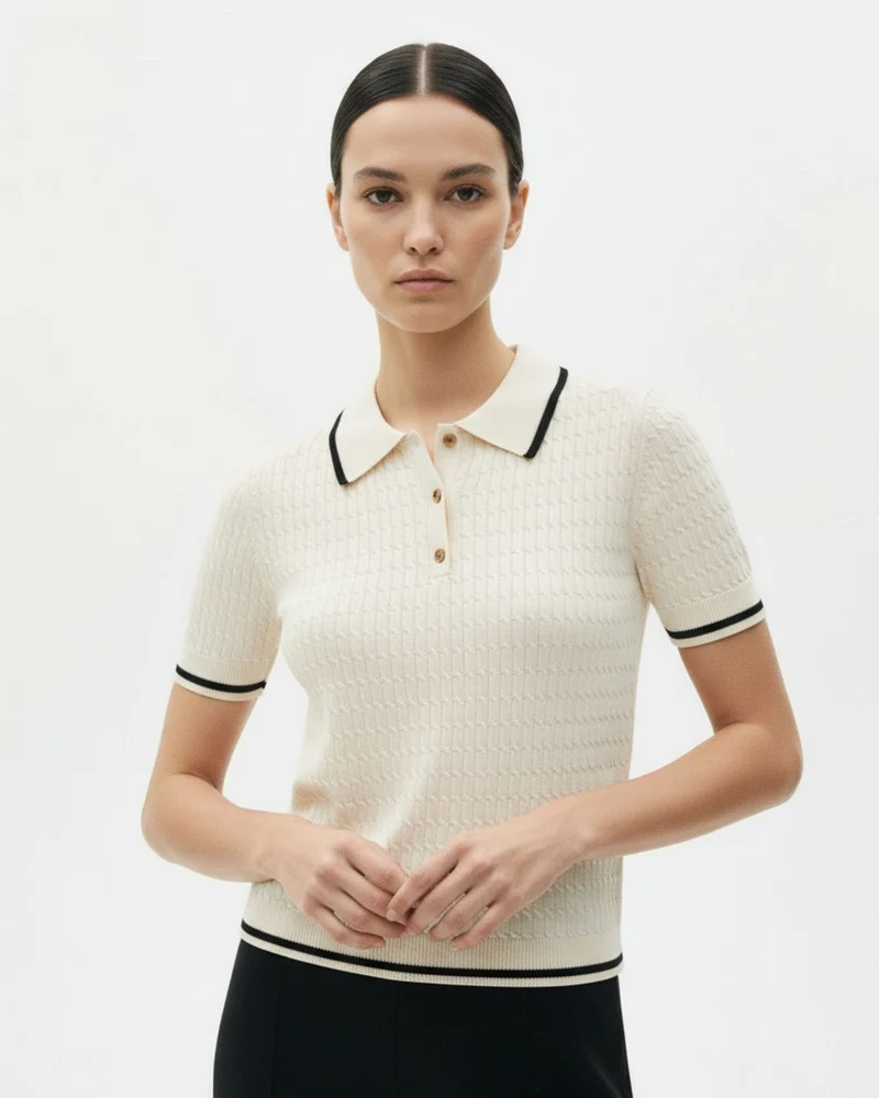 London Lined Retro Polo