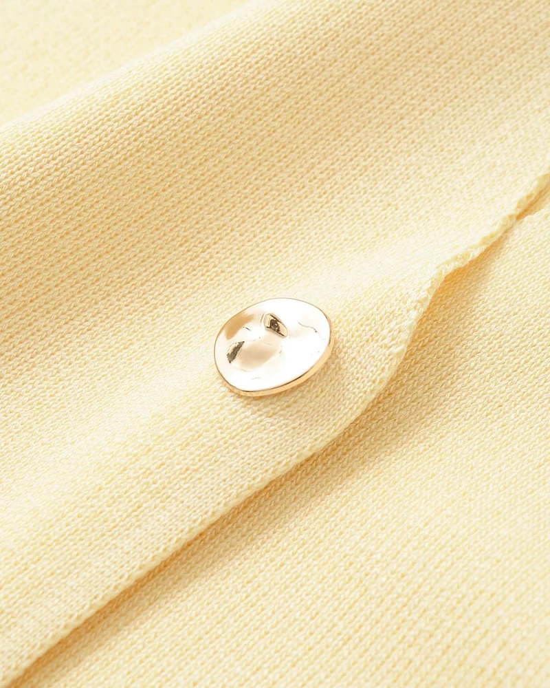 Lovau Basic Short Sleeve Knitted Shirt