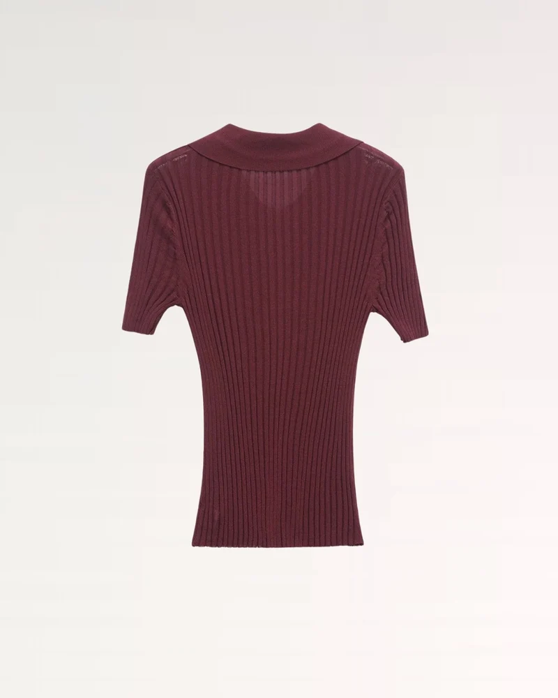 Mariah Woolen Knit Polo