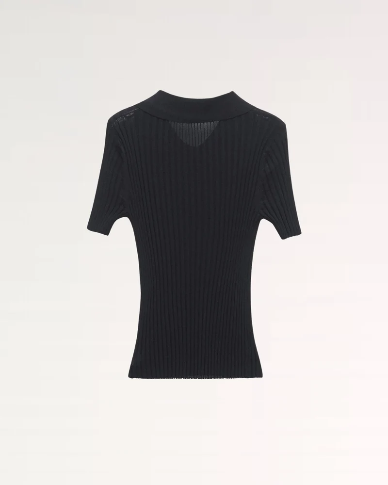 Mariah Woolen Knit Polo