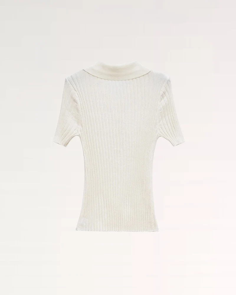 Mariah Woolen Knit Polo