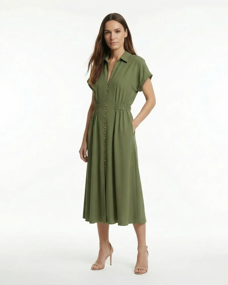 Village Waist Long Dress