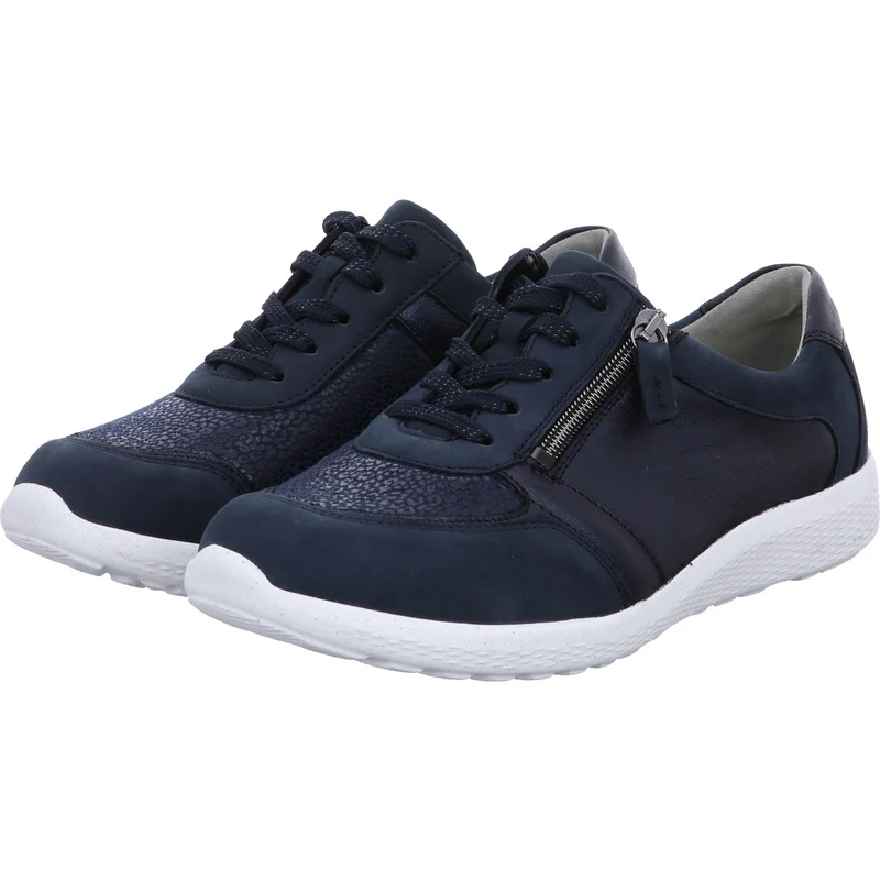 Waldläufer Schnürschuh M-Ira blau