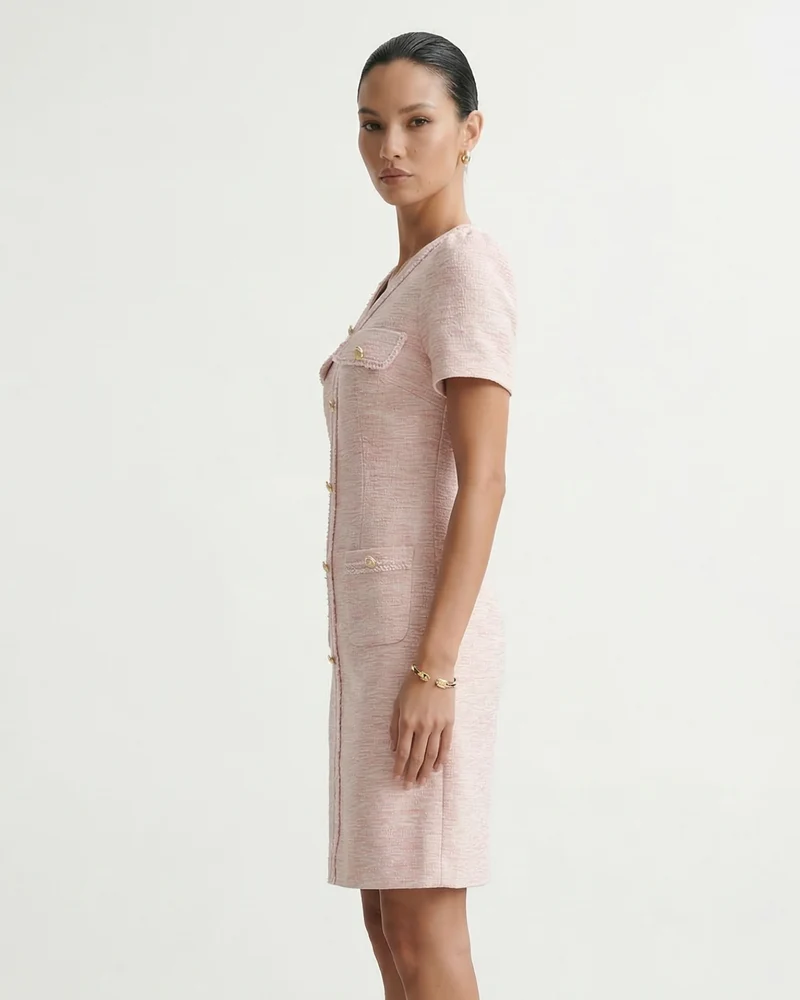 Kara High-End Short Sleeve Dress