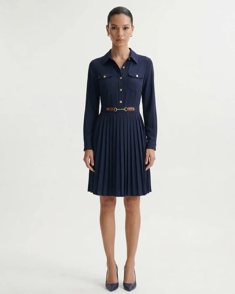 Sara Pleated Skirt Dress