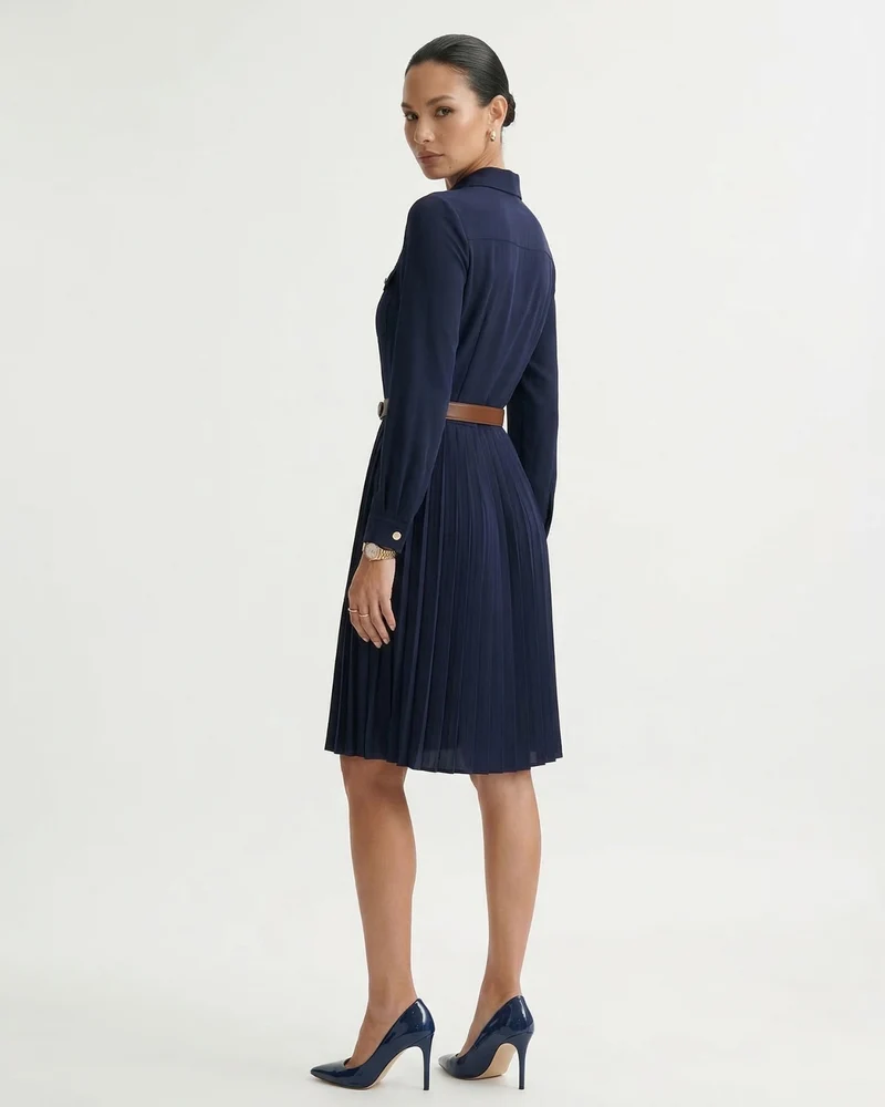 Sara Pleated Skirt Dress