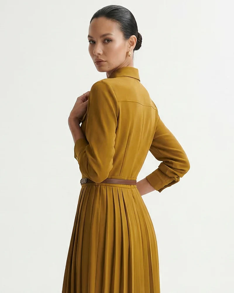 Sara Pleated Skirt Dress