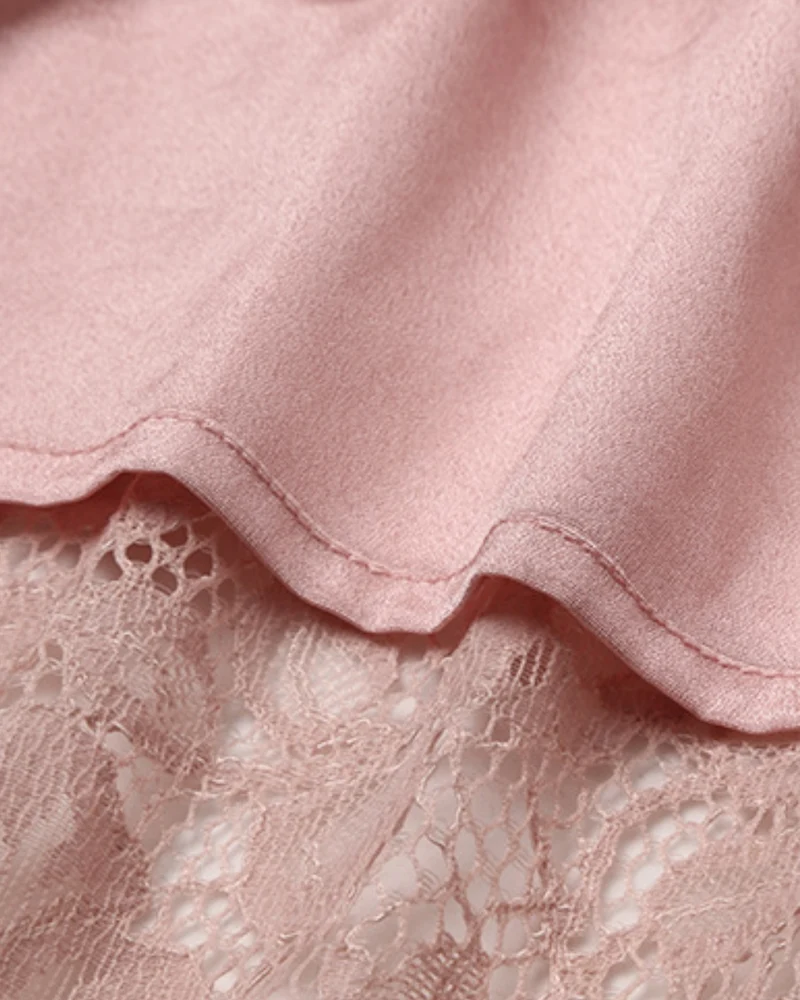 Kiara High-End Lace Pink Dress