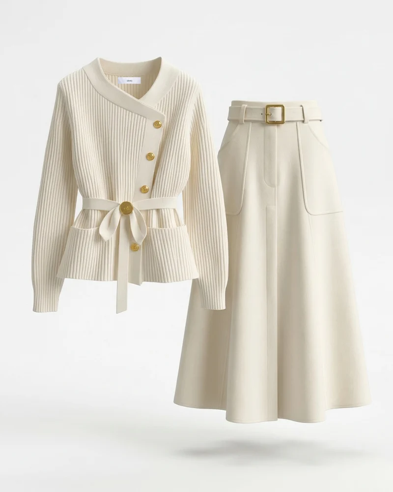 Kris Knit Set – Sweater & Skirt
