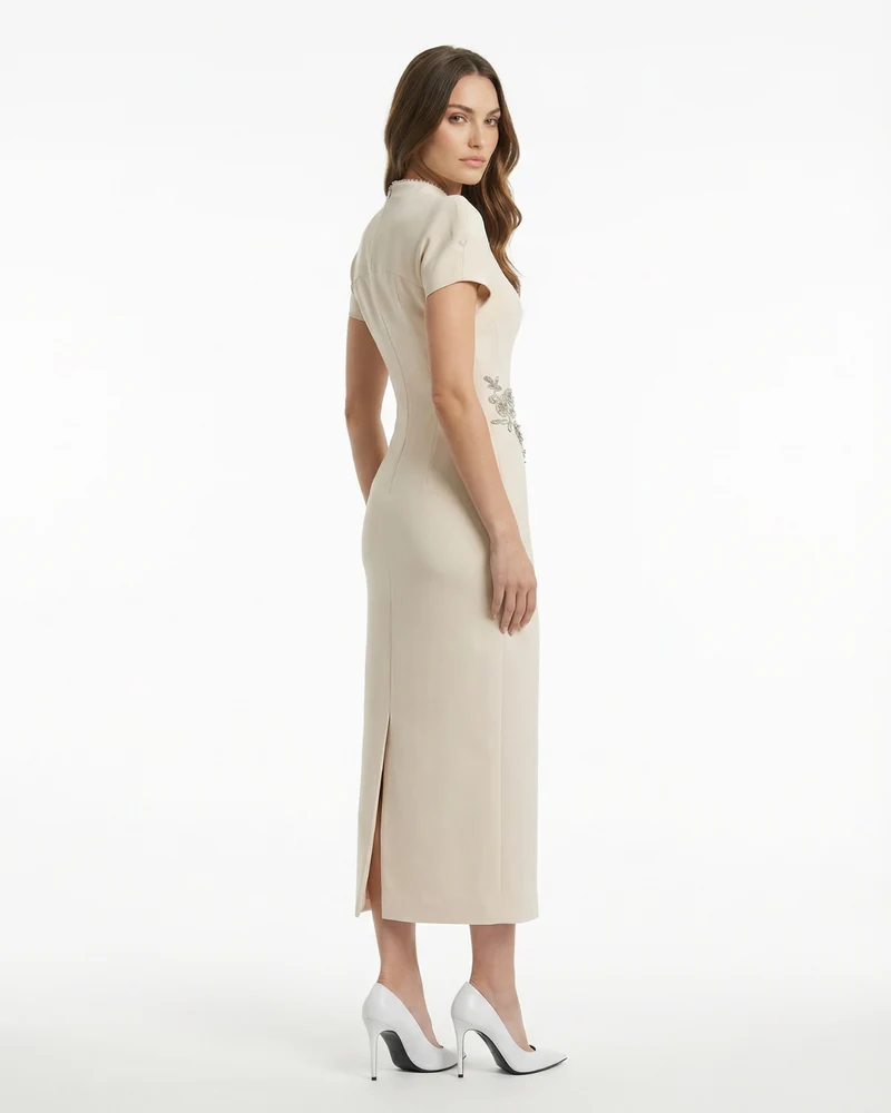 Cindie Handcrafted beaded floral dress
