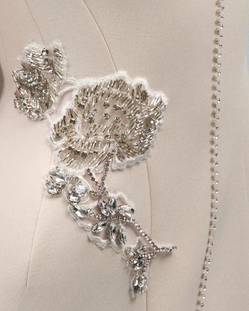 Cindie Handcrafted beaded floral dress