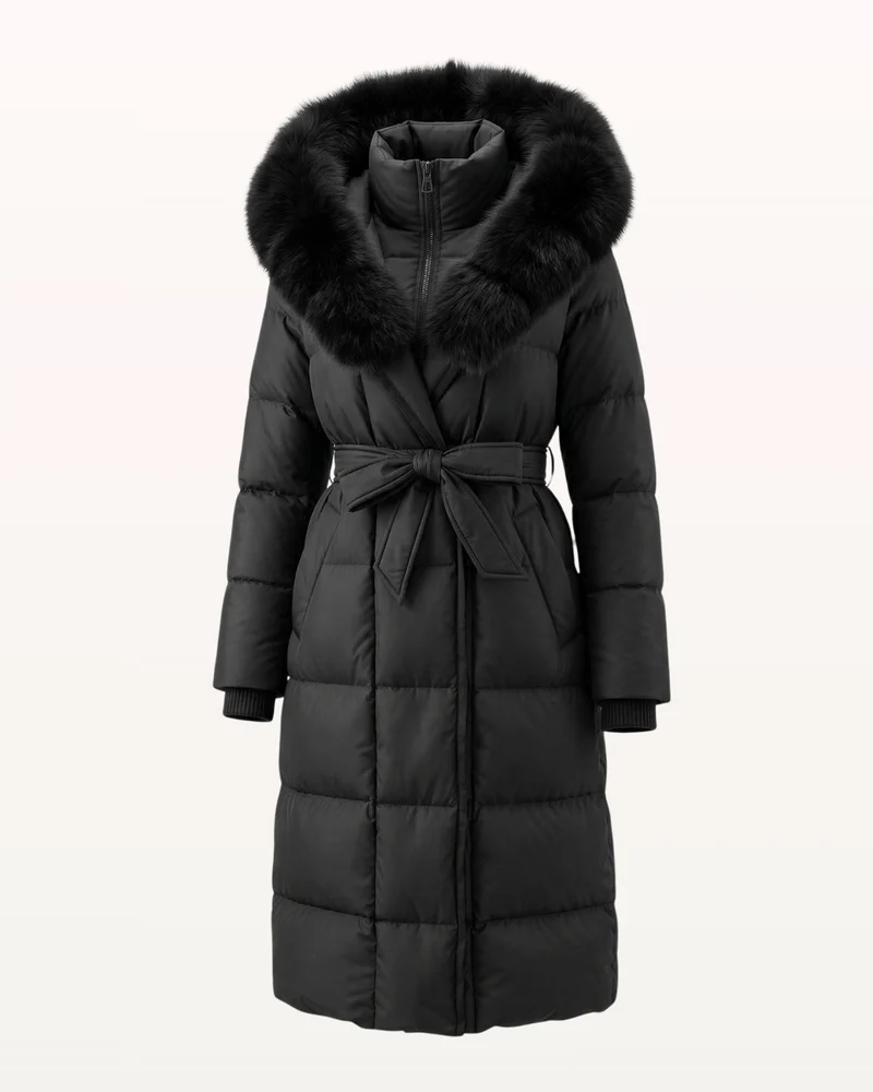 Kira Fox Fur Collar Down Coat