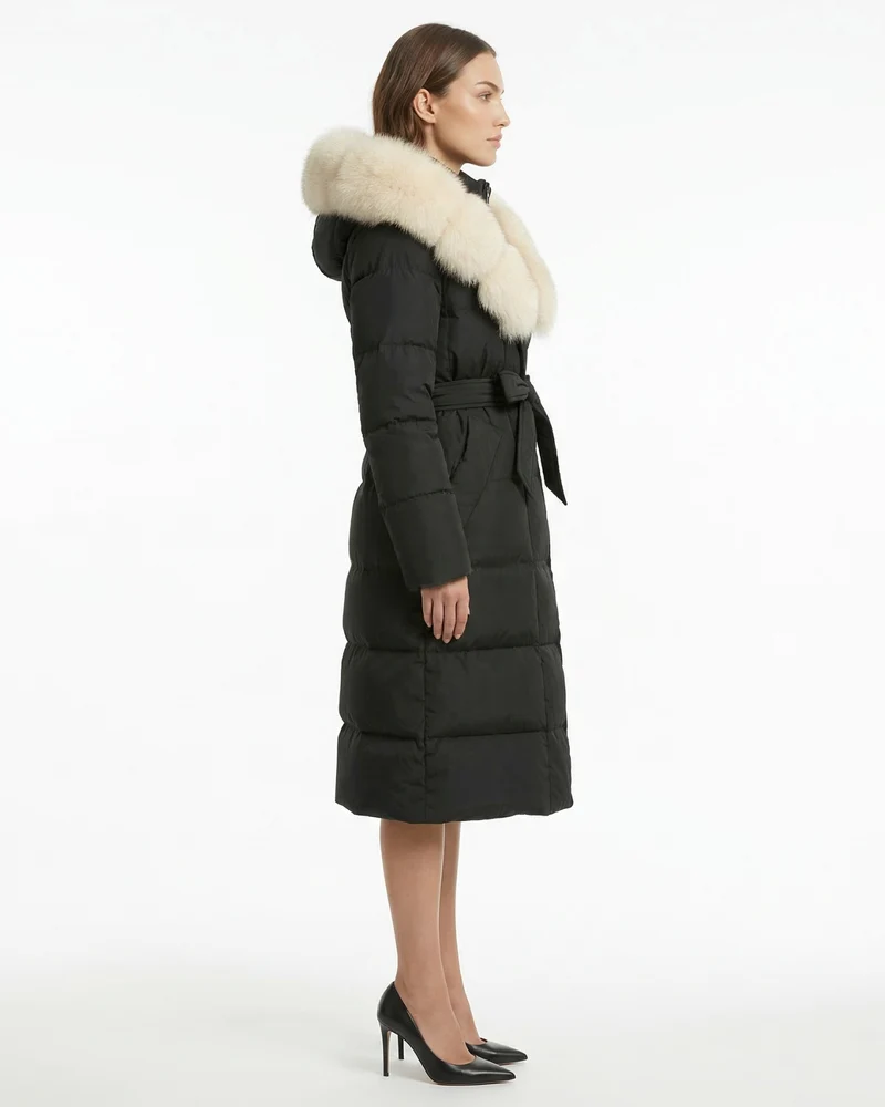 Kira Fox Fur Collar Down Coat