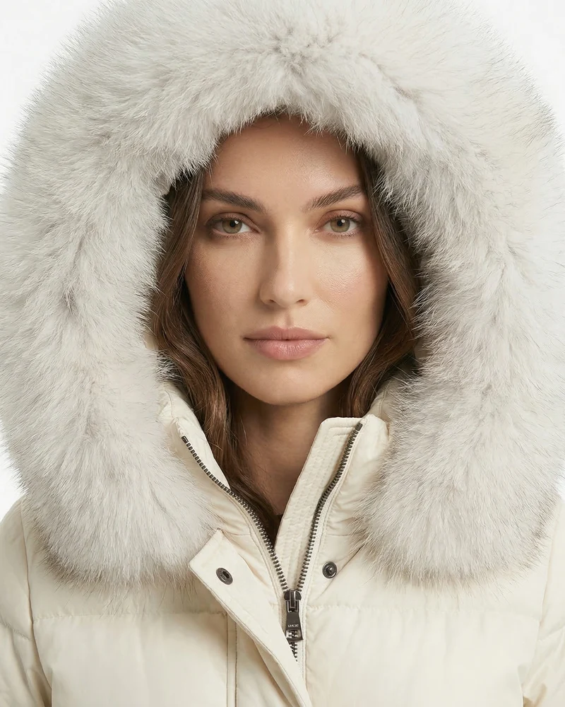 Kira Fox Fur Collar Down Coat