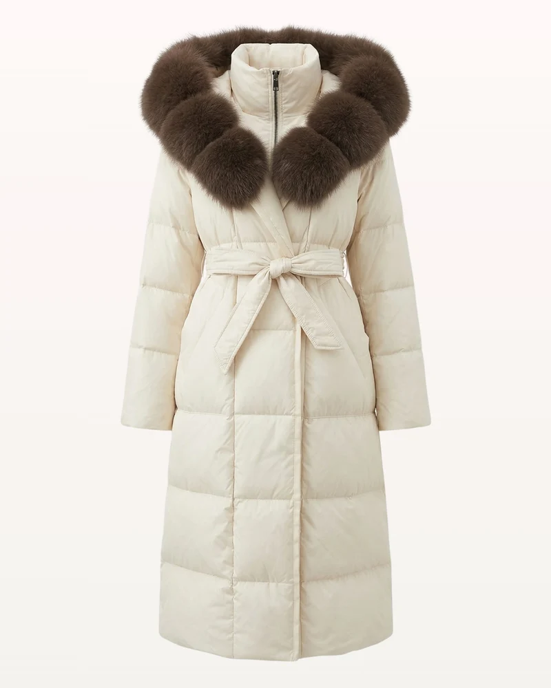 Kira Fox Fur Collar Down Coat