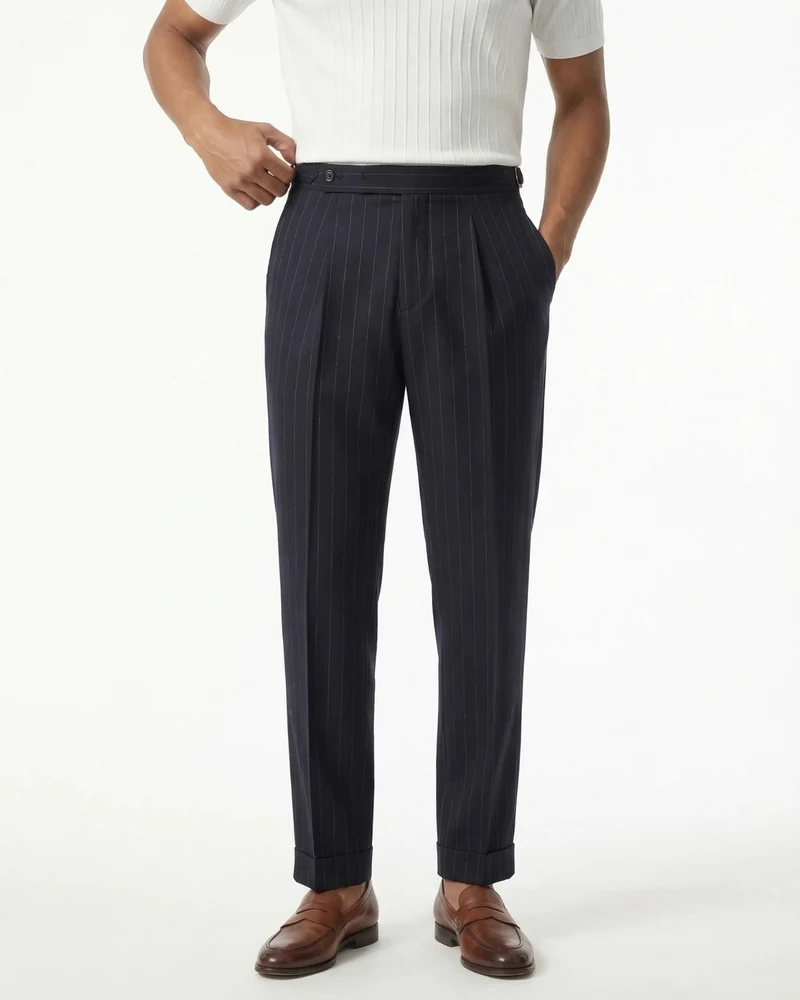 Naples Striped High Waisted Trousers