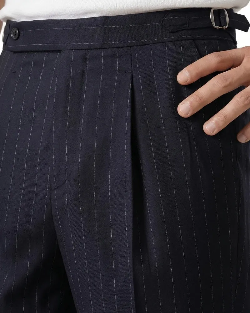 Naples Striped High Waisted Trousers