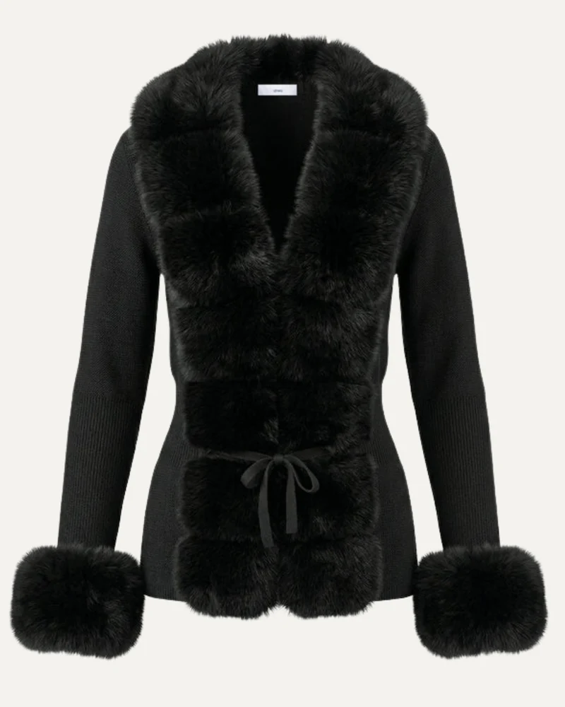 Rinna Faux Fox Fur Cardigan Coat