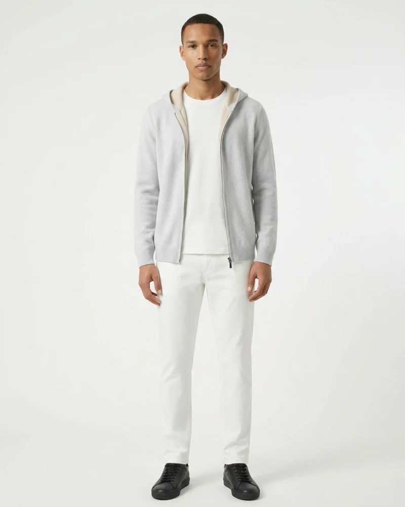 Cashmere Zipper Cardigan Hoodie Limited Edition