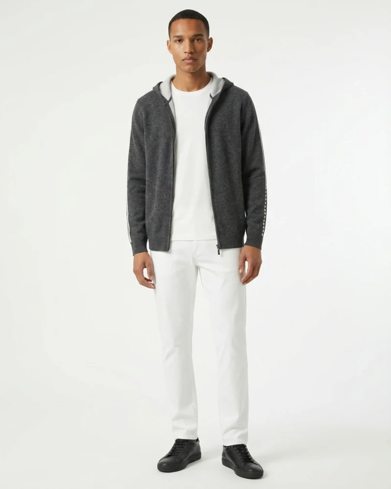 Cashmere Zipper Cardigan Hoodie Limited Edition
