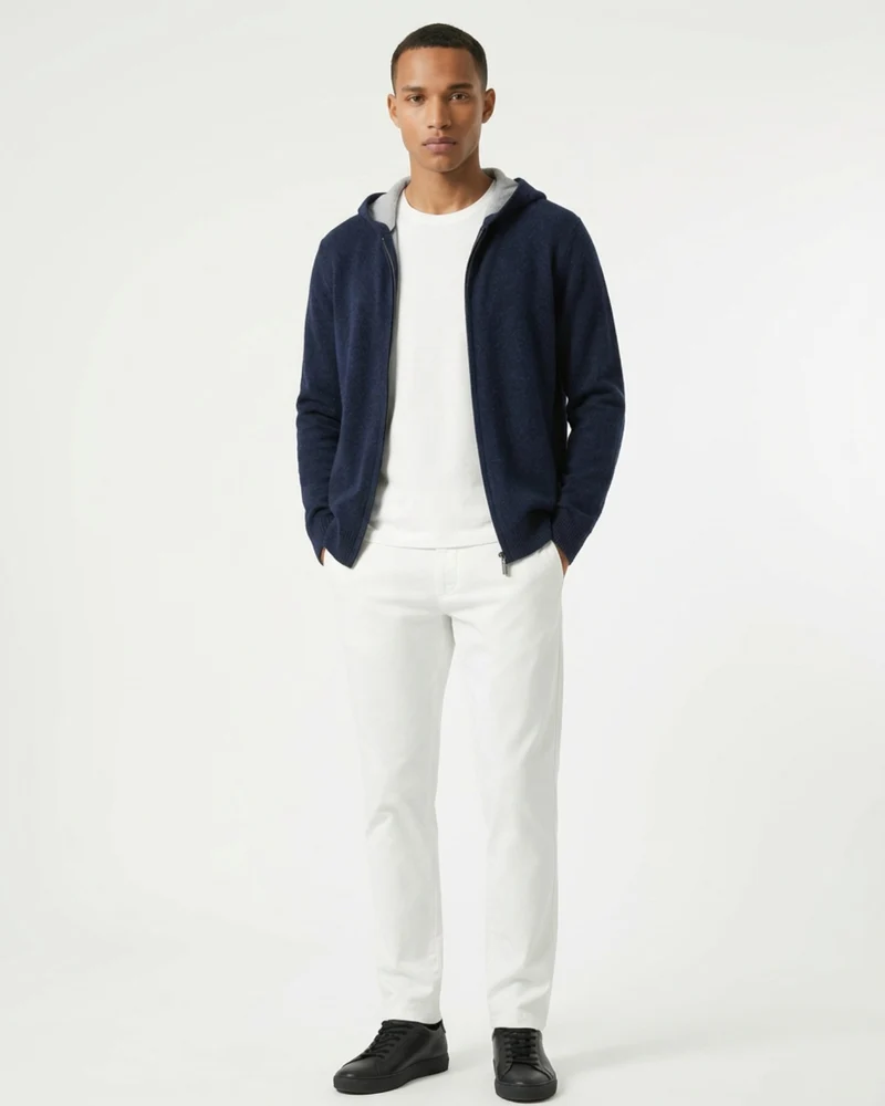Cashmere Zipper Cardigan Hoodie Limited Edition