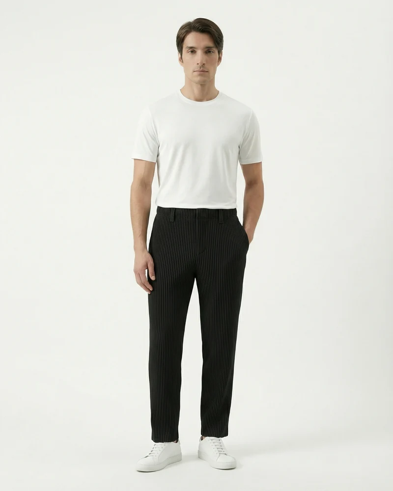 Sakura Pleated Pants Loose Wide Leg