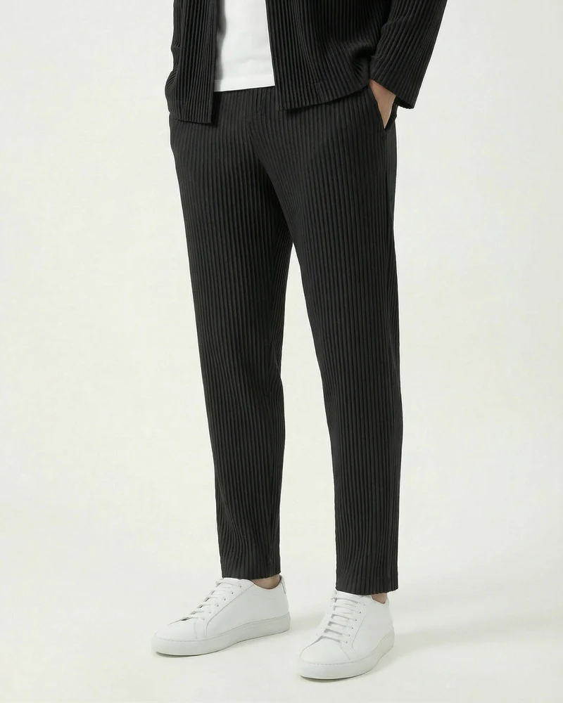Sakura Collection Pleated Cardigan & Trousers Set