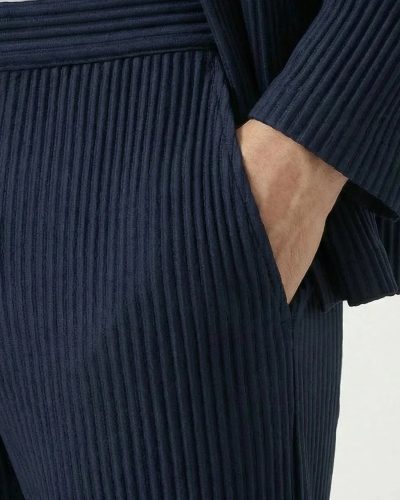 Sakura Collection Pleated Cardigan & Trousers Set