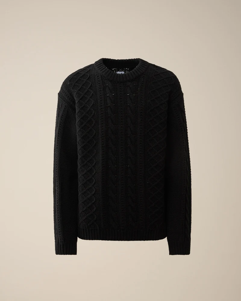 Knitwear Crew Neck Lambswool GRS black