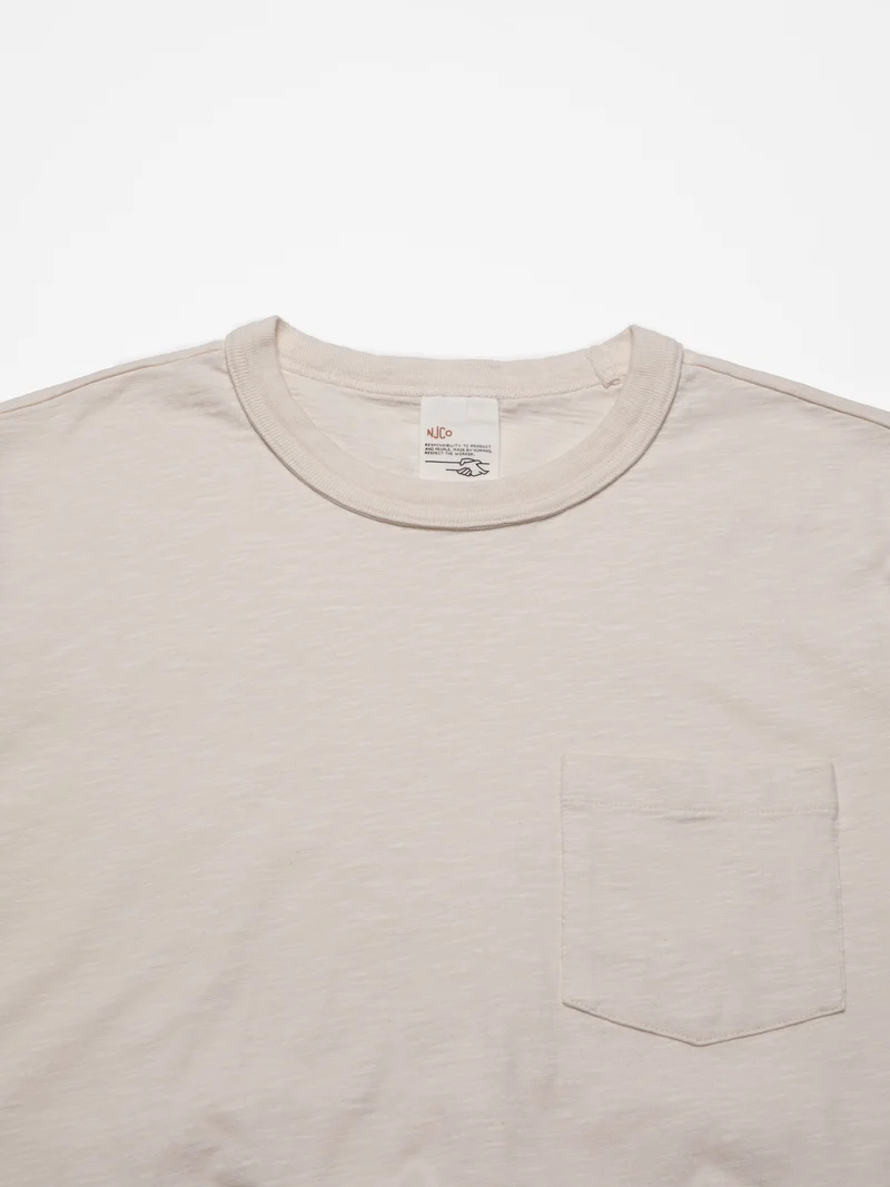 Roy Heavy Slub T-Shirt ecru