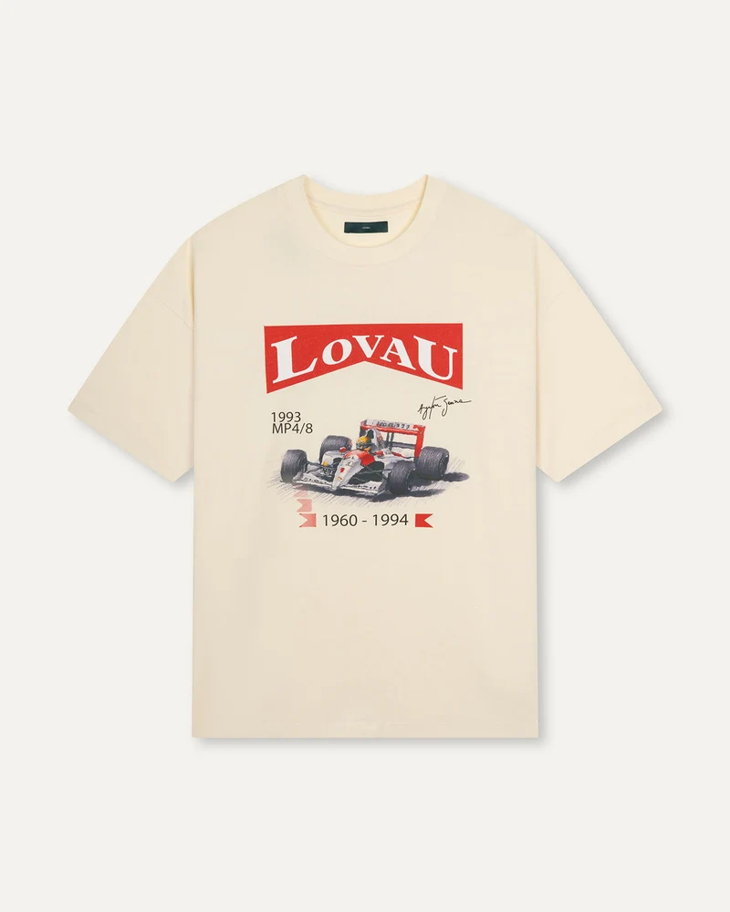 Ayrton Senna Donington Park T-shirt Off-White