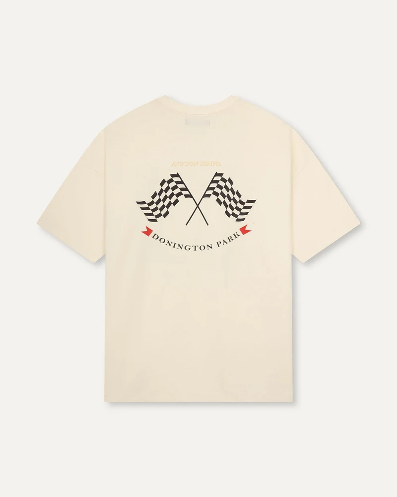 Ayrton Senna Donington Park T-shirt Off-White