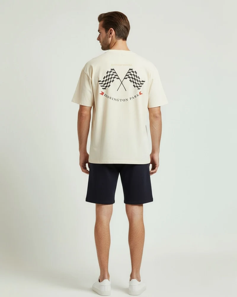 Ayrton Senna Donington Park T-shirt Off-White