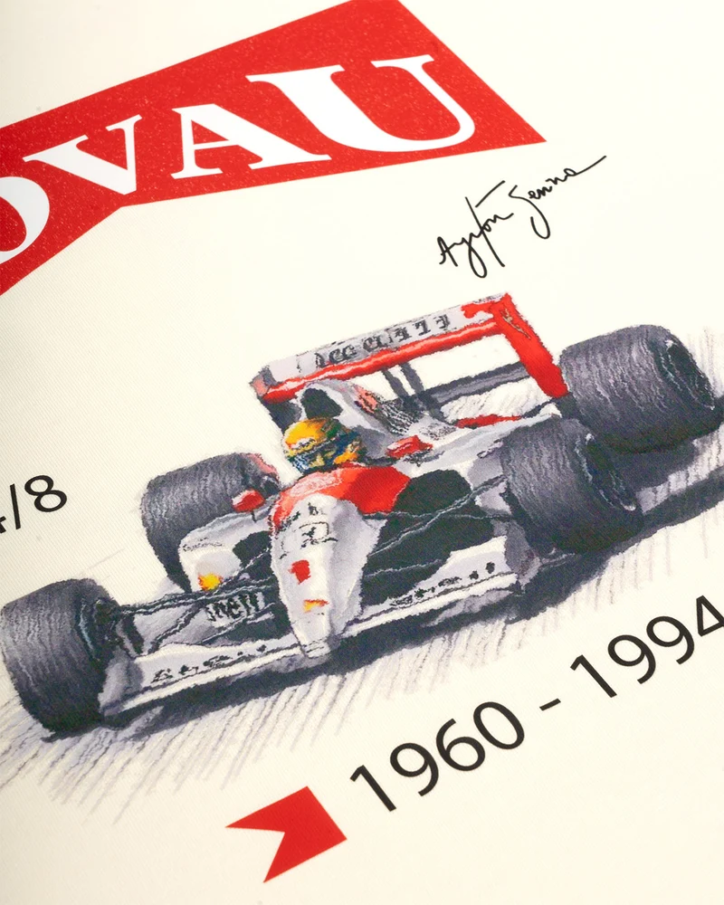 Ayrton Senna Donington Park T-shirt Off-White