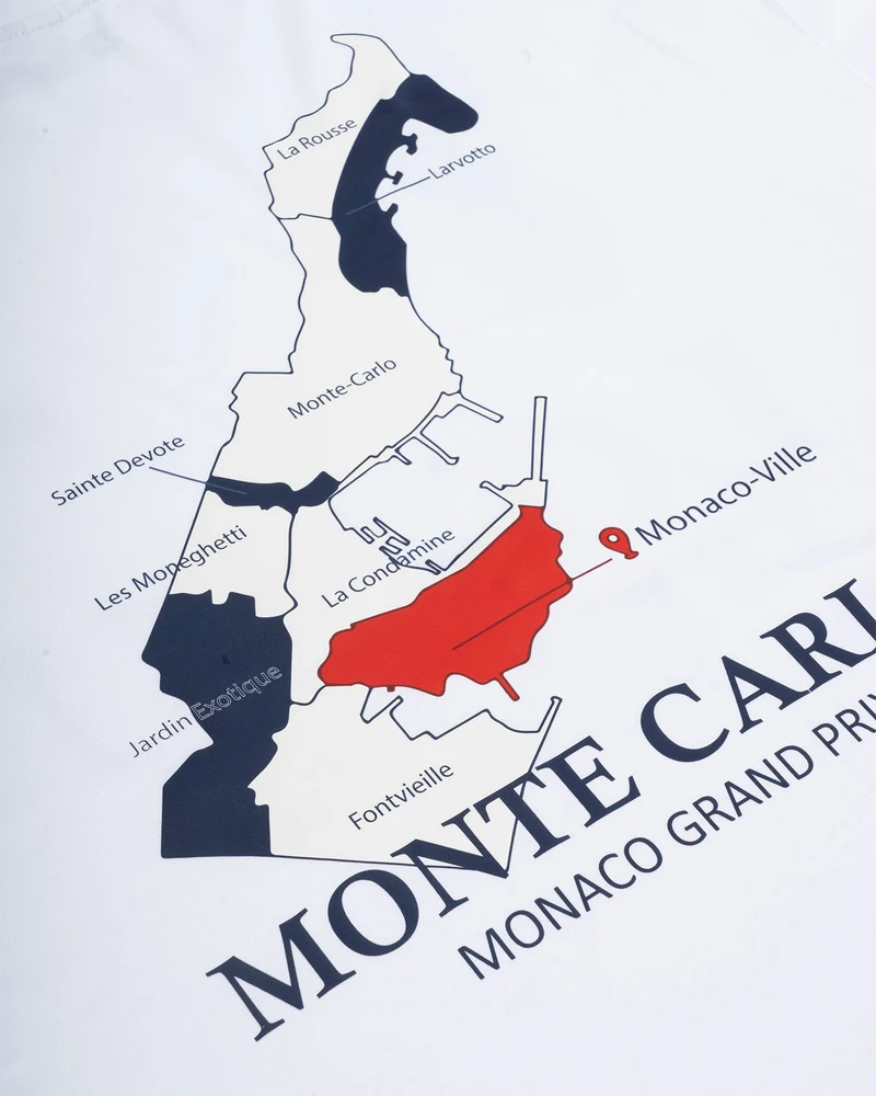 Monaco Grand Prix T-Shirt Montecarlo White