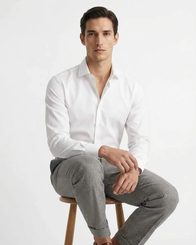 Italian Business Casual Trousers Breathable