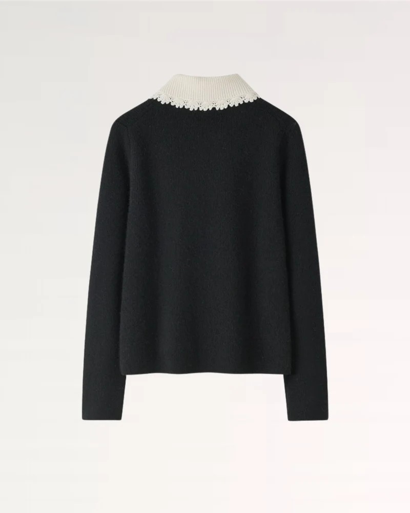 Cashmere Sweater Jacket Baroque Pearl
