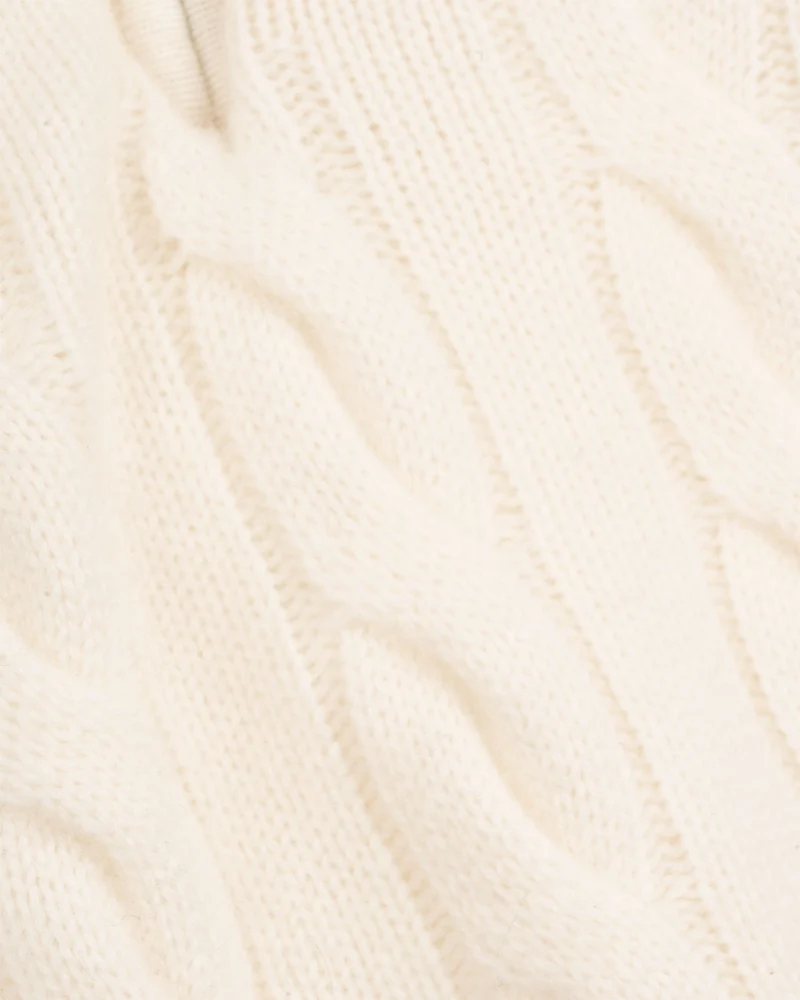 Cashmere Sweater Zipper Turtleneck