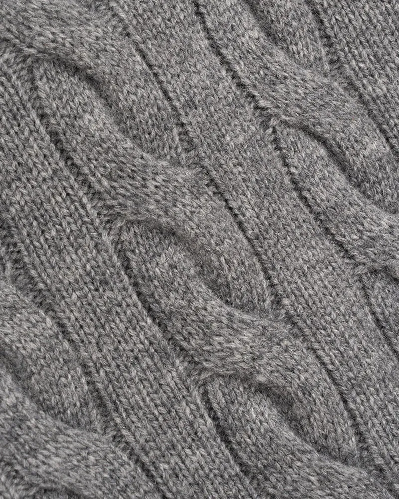 Cashmere Sweater Zipper Turtleneck