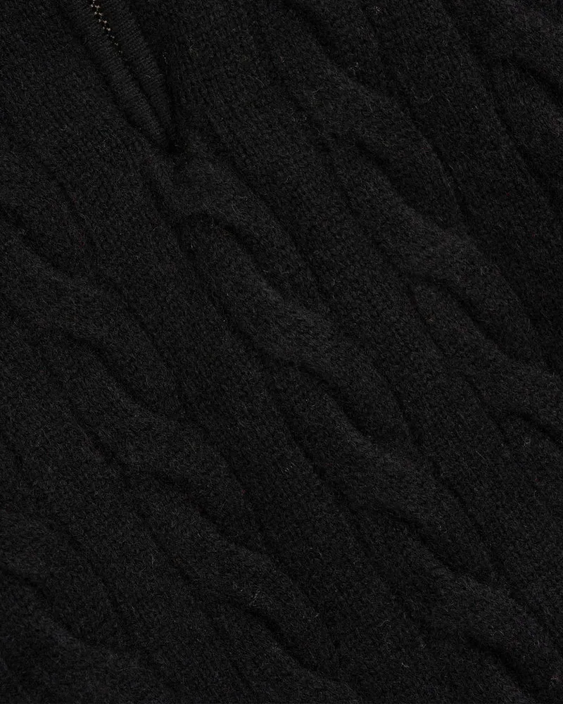 Cashmere Sweater Zipper Turtleneck