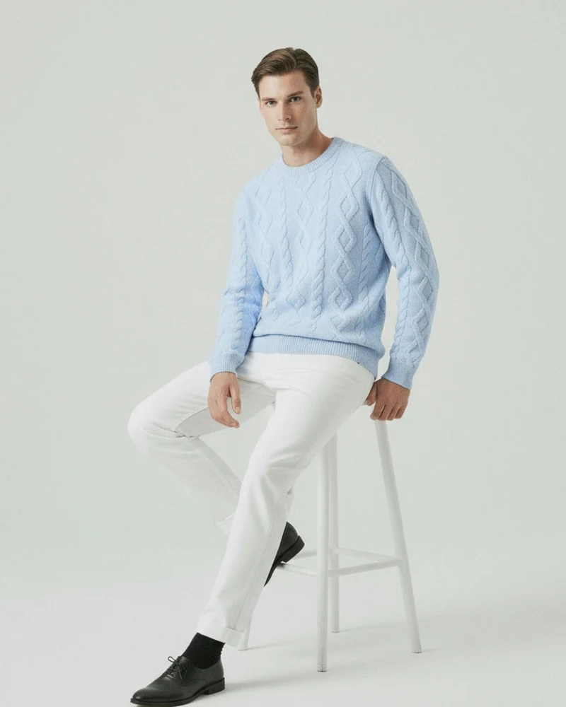 Fine Cashmere & Wool Sweater Pullover