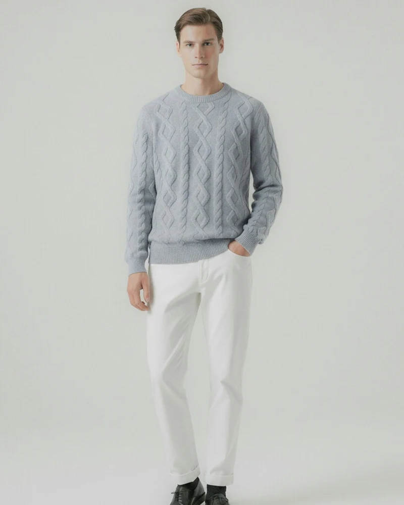Fine Cashmere & Wool Sweater Pullover
