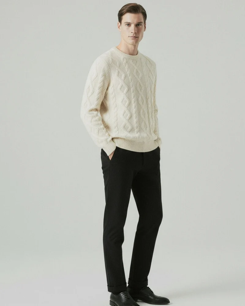 Fine Cashmere & Wool Sweater Pullover