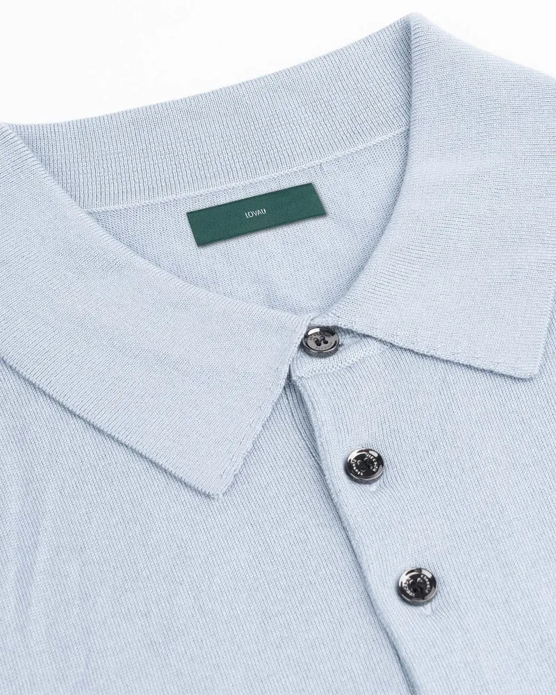 Mulberry Silk Cashmere Polo short-sleeved