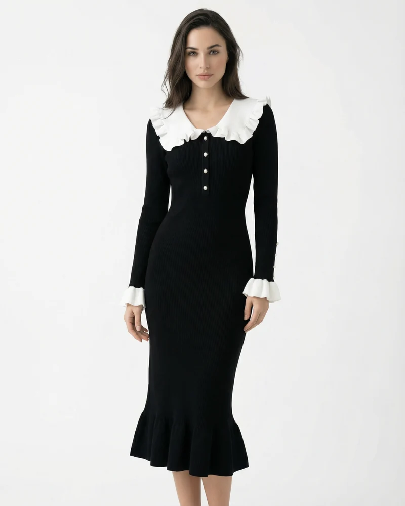 Old Money Dress Long Sleeve