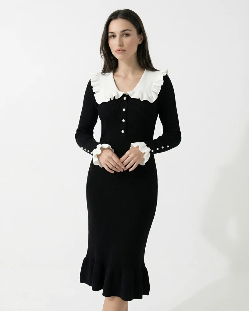 Old Money Dress Long Sleeve