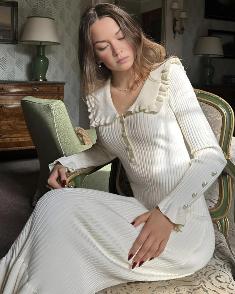 Old Money Dress Long Sleeve