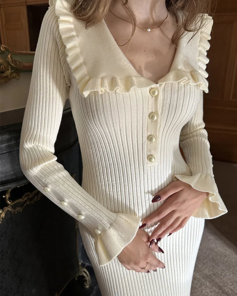 Old Money Dress Long Sleeve