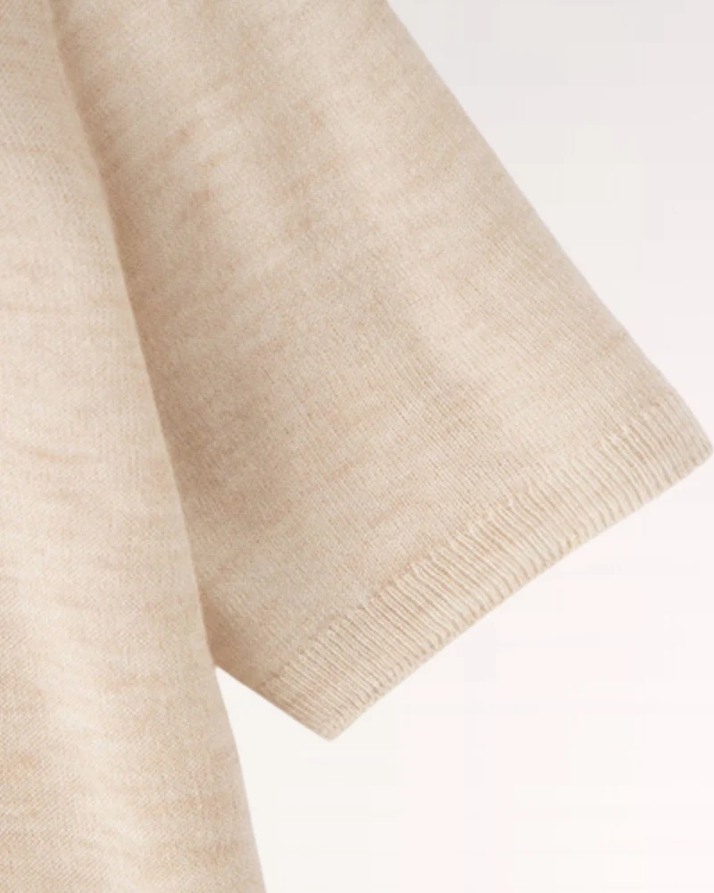 Wool Soft Knitted T-Shirt Half Sleeve
