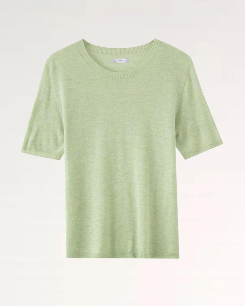 Wool Soft Knitted T-Shirt Half Sleeve